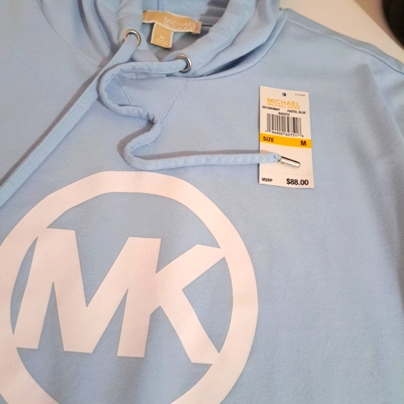 MICHAEL KORS Hoodie, Shortsleeves Sz Medium Loose Brand New with Tag - Picture 5 of 8